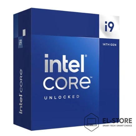Procesor Intel Core i9-14900K, widok z góry, do gier i stacji roboczych.